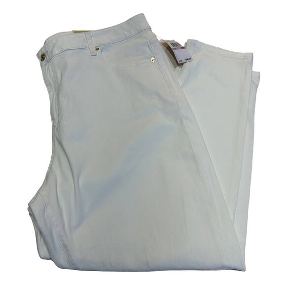 Michael Kors Pants - Michael Kors White Selma Skinny Jeans  22W